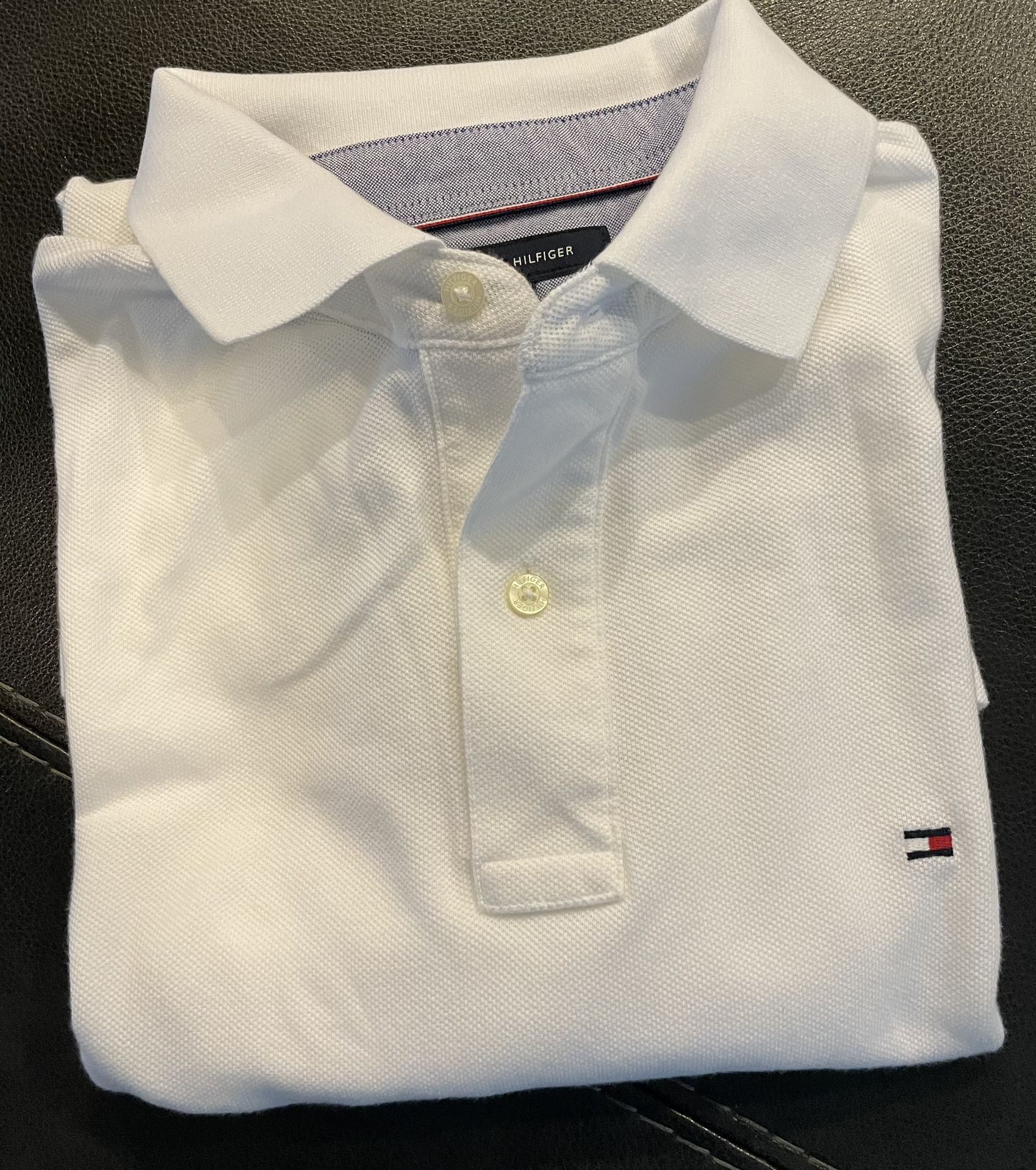 Tommy Hilfiger Men’s Cotton Classic-Fit. Sz. Large/White.Excellent!