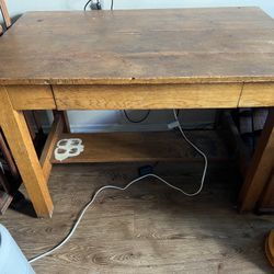 FREE- Antique Library Desk Needs Some Love