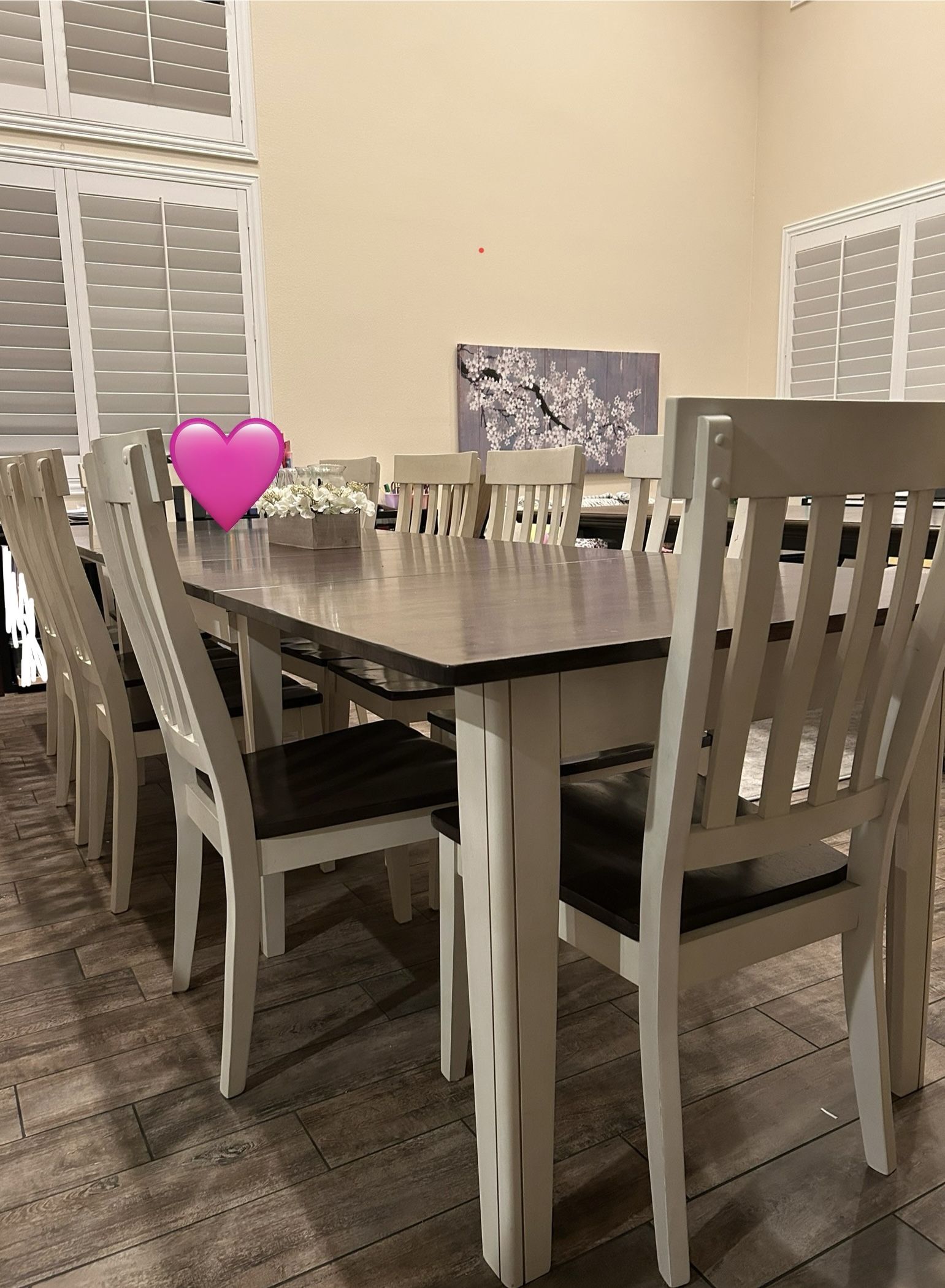 Beautiful Dining Table &10chairs Wood