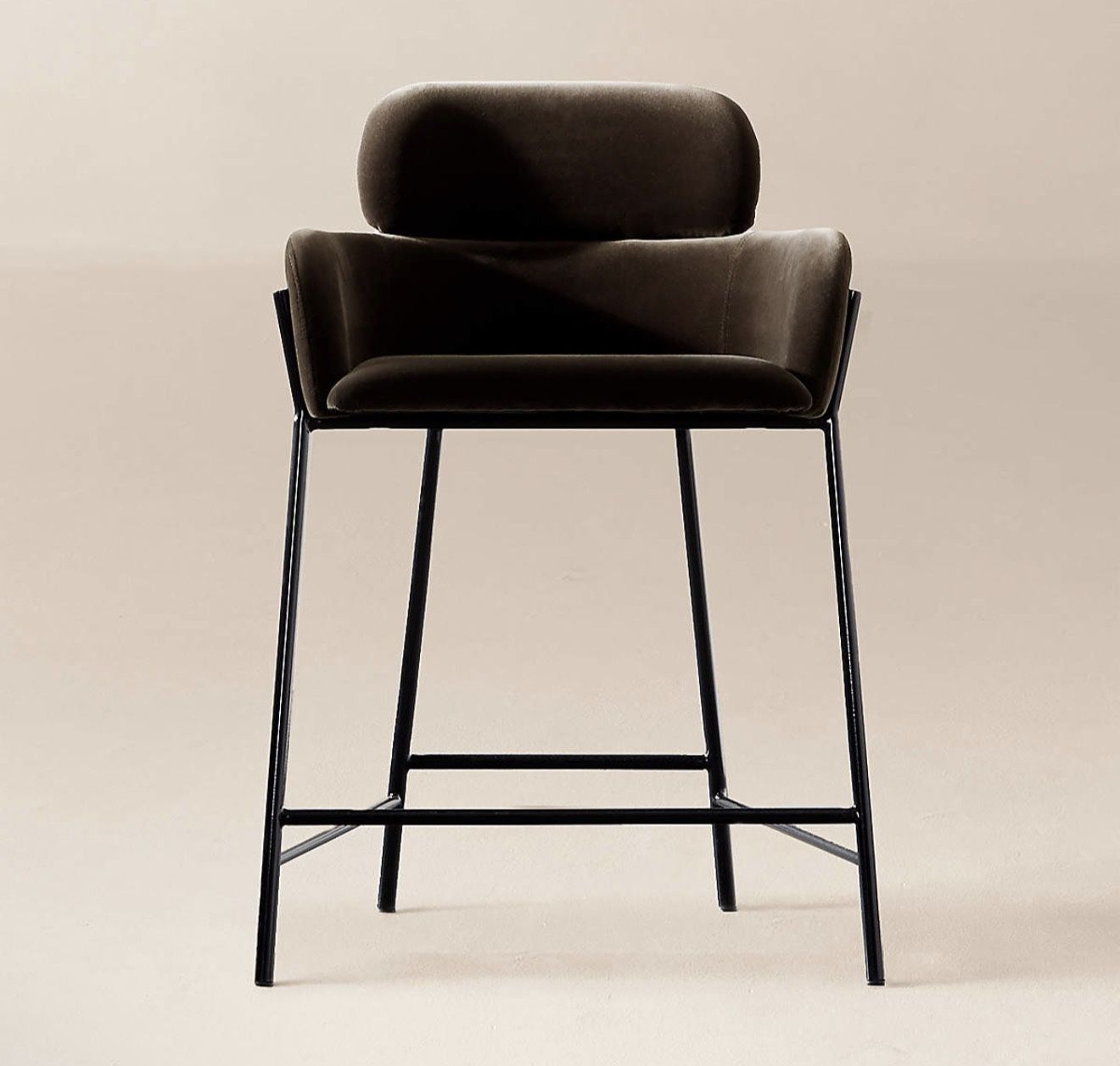 CB2 Azalea Mink Counter Stool