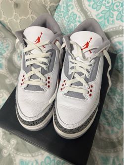 Jordan 3 Retro White, Black, Red 6Y