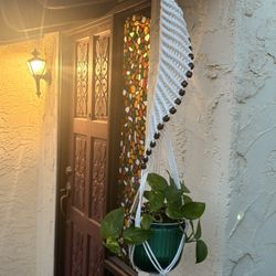Handmade Macramé SPIRAL Plant Hanger