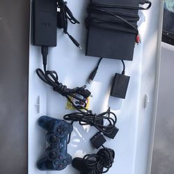 Nice Playstation Two With Controllers And Cables Only $100
