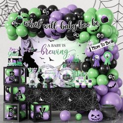Halloween Baby Shower Party Decoration Kit