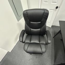 Conference Table And Leather Chairs
