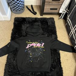 spider pink hoodie