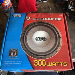 Mega Sound 10” Subwoofer 150rms/300max (NIB)