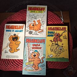 LOT OF 4 HEATHCLIFF BOOKS, 1977-82