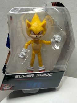 Super Sonic figure from the movie *Sonic 3* by Jakks Pacific