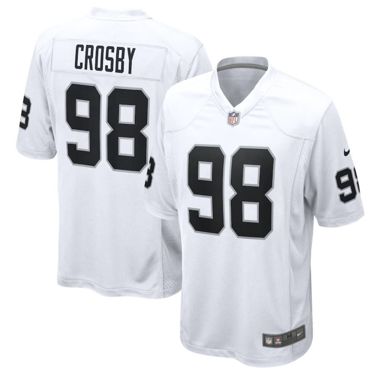 Men's Las Vegas Raiders Maxx Crosby Nike White Game Jersey