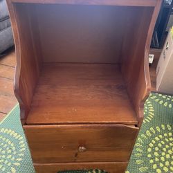 Vintage Wooden Small Accent Table