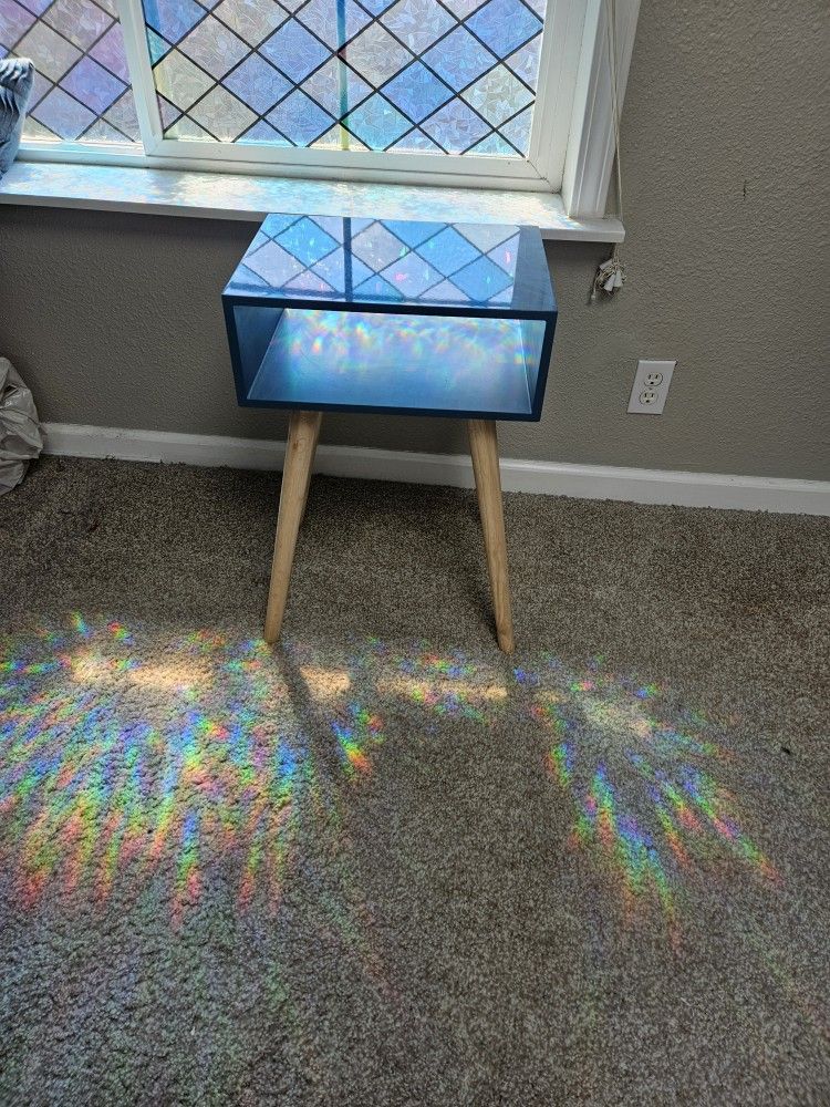 Blue Modern Side Table