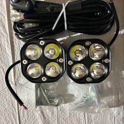 3” 2 Pcs LED Light Pods White Super Bright Off Road 4x4 Luces Niebla Neblina Focos Offroad 4x4 Ditch Lights Work Lights Chevy Gmc Ford Toyota Dodge 