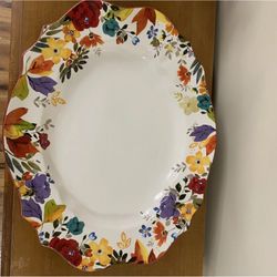 Pioneer Woman Timeless Floral Platter 