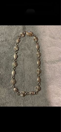 CA. VINTAGE CONCHO WESTERN BOHEMIAN 50s CHAIN LINK BELT