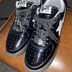 A Bathing Ape Bape Sta #2 Black Patent