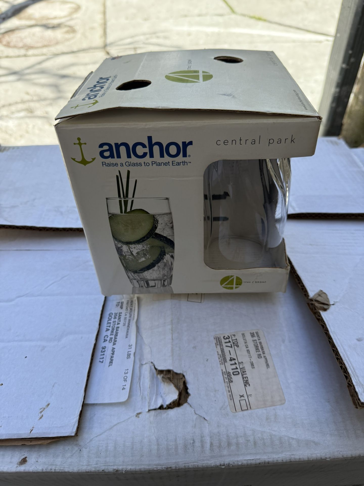 Anchor 17oz Glasses