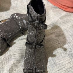 New INC Crystal Ankle Boots-Size 9