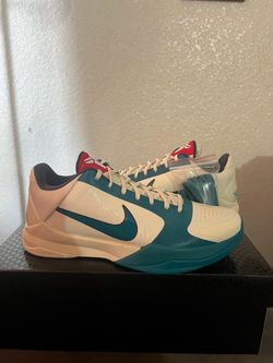 Kobe 5 x Caitlin Clark size 10 Coconut Milk Spruce
