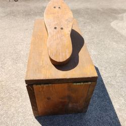Wooden Shoe Shine Box 
