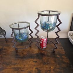 Cast Iron Candle Holders
