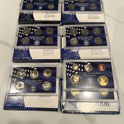 Multiple Proof sets -35 Coins Total