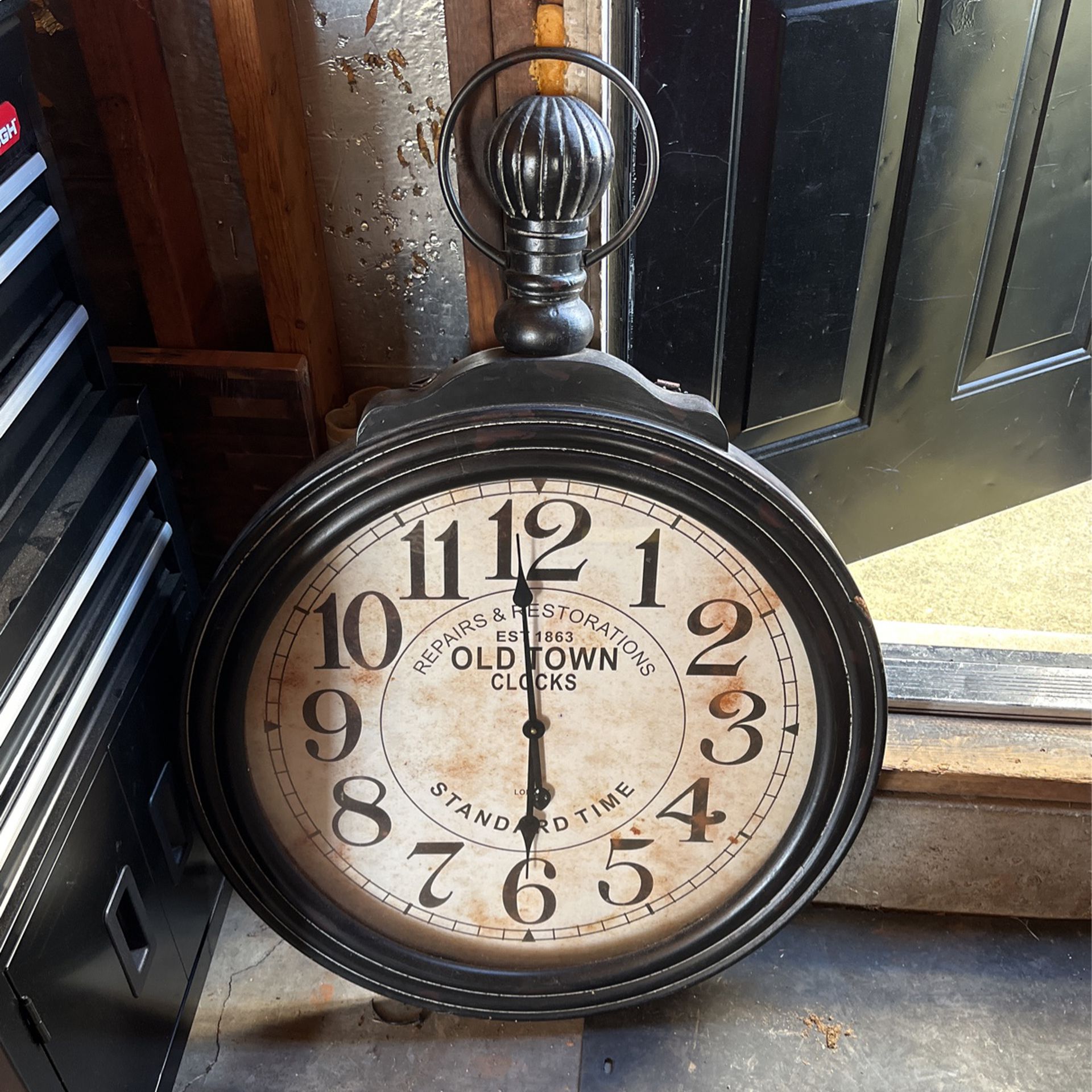 Antique Replica Wood Clock 