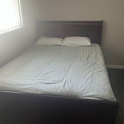 Bed frame and headboard