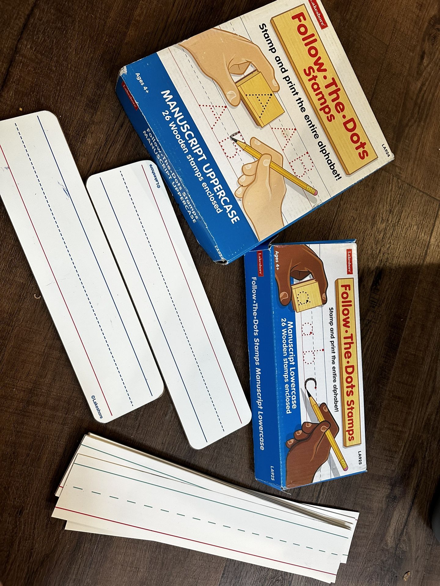 Lakeshore abc & ABC Rubber Stamps To Trace Sets