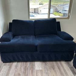 Dark Navy Blue Sofa (2sets)