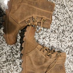 Sorel Joan of Arctic Wedge Mid Boot Ash Brown Waterproof Bootie Women's 11