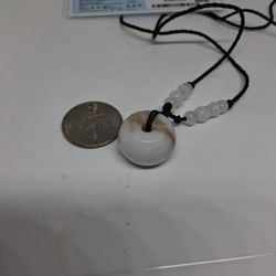 Certified A Grade Green Lavender Jade Jadeist Burma.donut Safety Good Luck Pdnt Rope