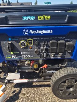 Westinghouse WGen7500DF Dual Fuel Portable Generator