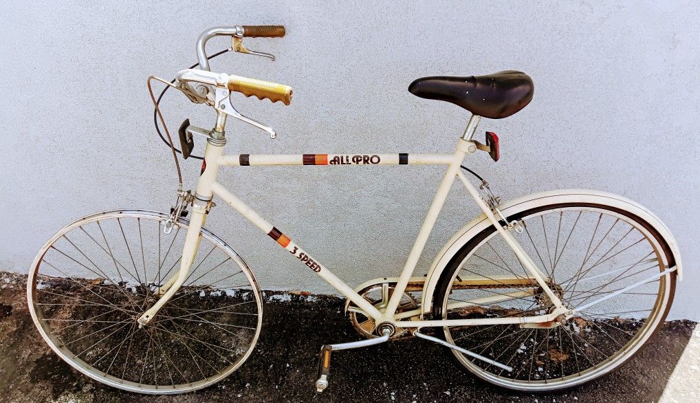 Vintage 70's Murray All Pro 3 Speed  Bike