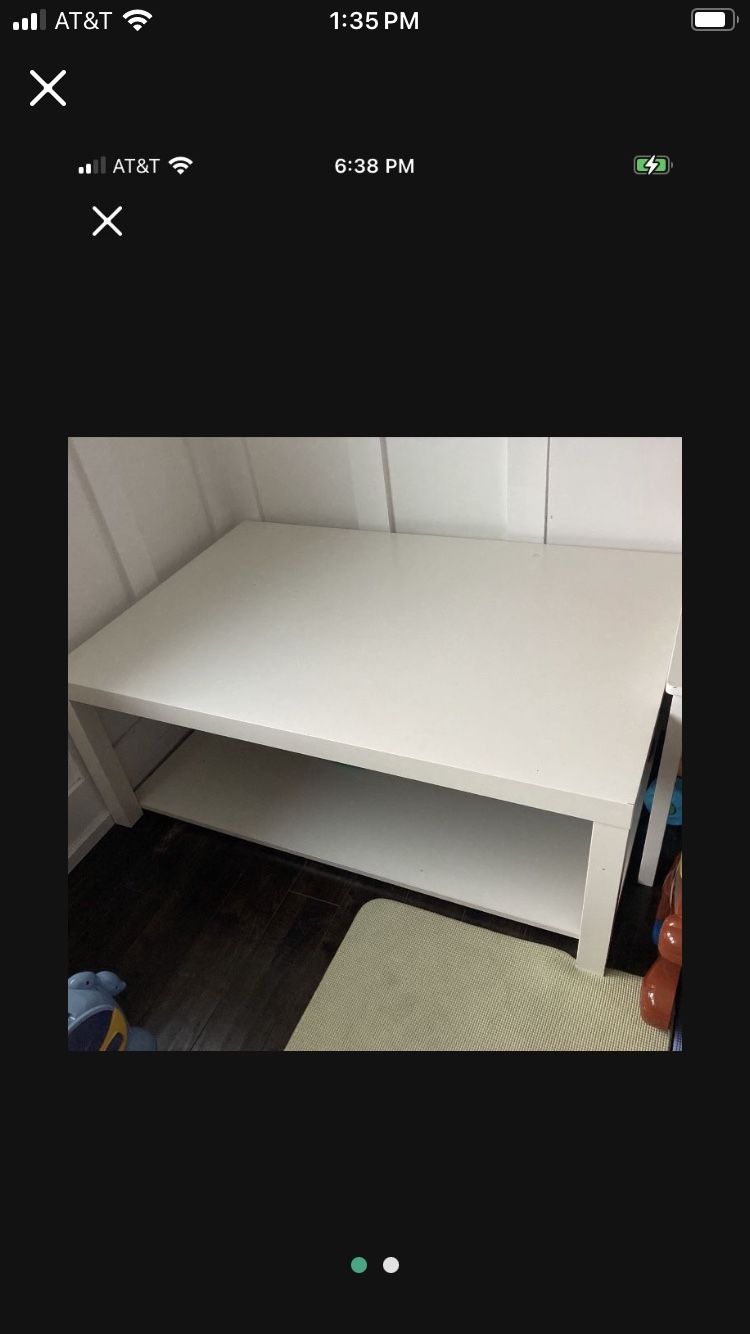 Coffee Table And Tv Base With Shelves 