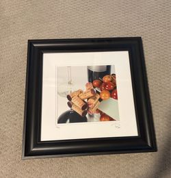“Wine Corks & Grapes” Framed Print
