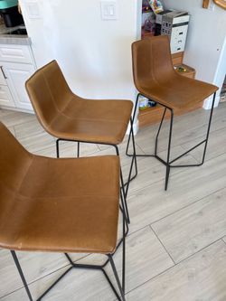 3 west elm bar stools plus table