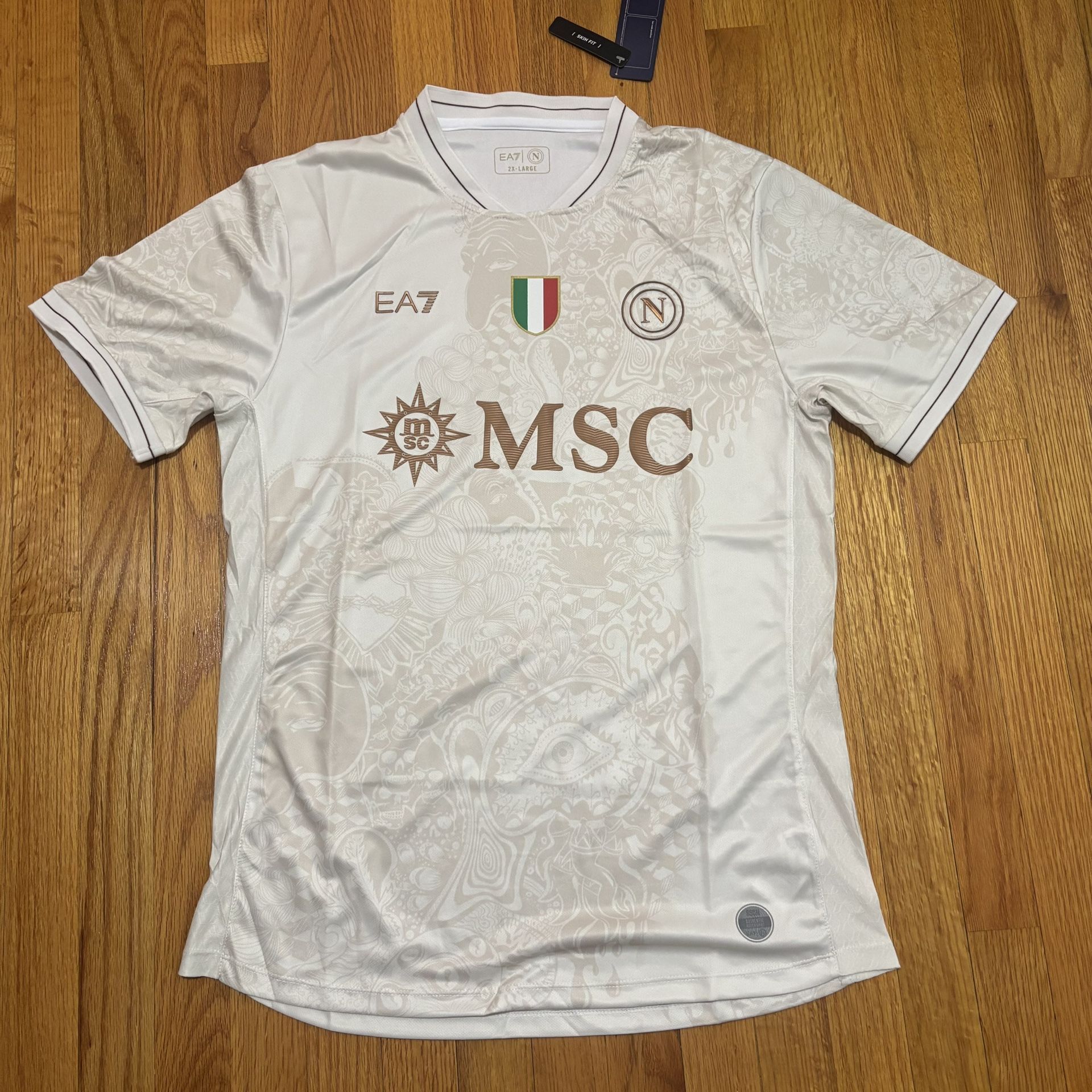 Napoli soccer PLAYER VERSION jersey size 2XL Away 25/26