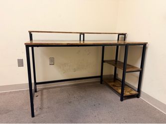 Desk with Shelf