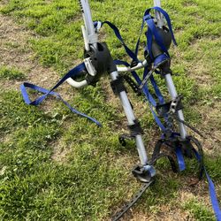 Thule trunk-mounted bike rack.  