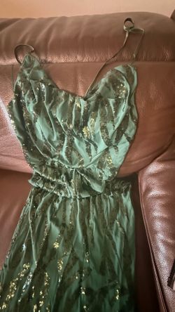 vestido verde de fiesta