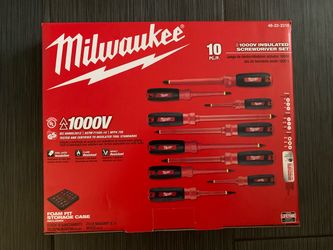 Milwaukee 10Pc Insulated Screwdrivers 1000V