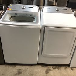 Samsung washer 5.0 cu ft and dryer gas set