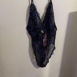 New Women’s Savage Fenty Purple And Black Lace Lingerie Size 3x