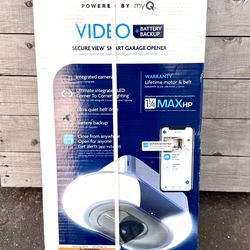 Chamberlain B6753T 1 1/4 HP Battery Backup Cam Belt WiFi Garage Door Opener