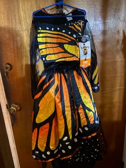 Hyde & EEK Boutique Monarch Butterfly Halloween Costume with Antenna Headband (Kids L)