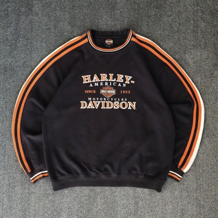 Harley Davidson Men's Black Sweatshirt Size Large