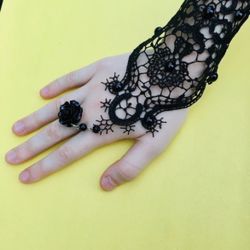 Gothic Style Lace Bracelet 