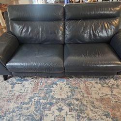 Leather Couch Reclining Sofa