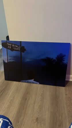 Scarface the world is yours canvas poster